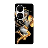 Husa compatibila cu Huawei Mate 40 model Wonder wooman, Silicon, TPU, Viceversa, Transparent, Carcasa