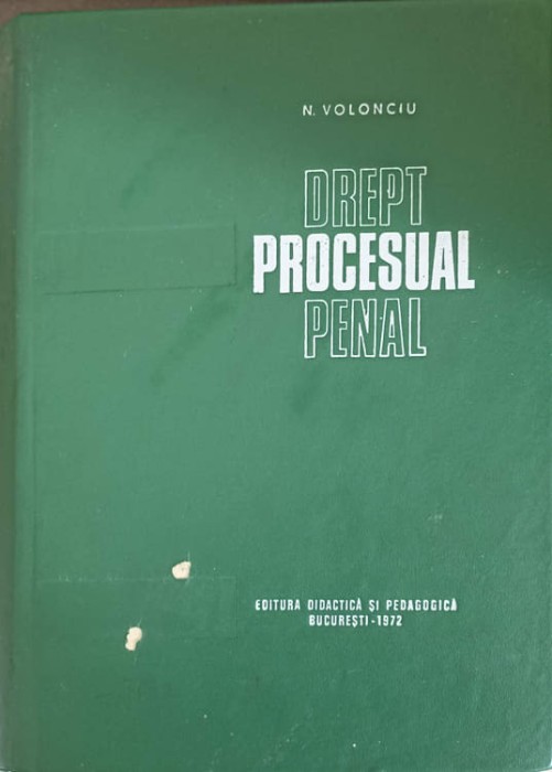 DREPT PROCESUAL PENAL-N. VOLONCIU-241280