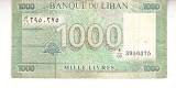 M1 - Bancnota foarte veche - Liban - 1000 livres