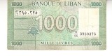 M1 - Bancnota foarte veche - Liban - 1000 livres