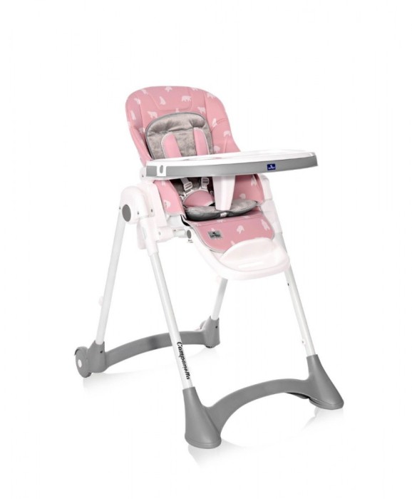 Scaun de masa reglabil, Lorelli Campanella, 6-36 luni, Pink Bears