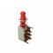 Buton push PS-22F03 cu 6 pini, roșu &ndash; comutator robust pentru electronice și proiecte DIY