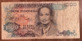 B11 19 - Bancnota foarte veche - Indonezia - 1000 rupii - 1980