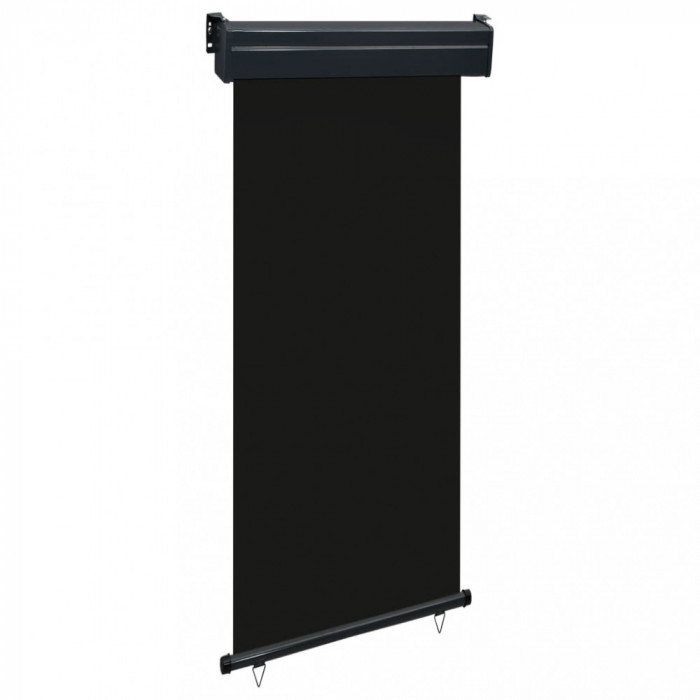 Gossi copertina laterala de balcon, negru, 100 x 250 cm