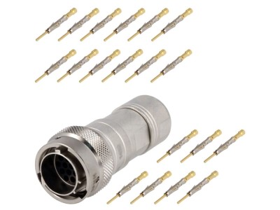 Conector circular crimpat IP67, 19-PIN foto