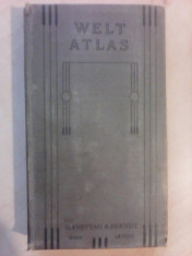 Welt atlas - G. FREYTAGS , 1912 foto