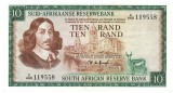 Africa de Sud 10 Rand 1975 P-114b Seria 119558