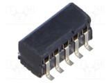 Conector SAMTEC şiruri pini mamă 10 PIN 1,27mm gold flash SMT soclu