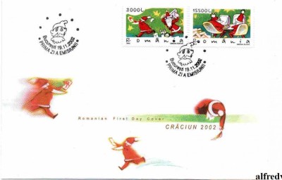 ROMANIA 2002, FDC, Craciun, LP 1597 foto