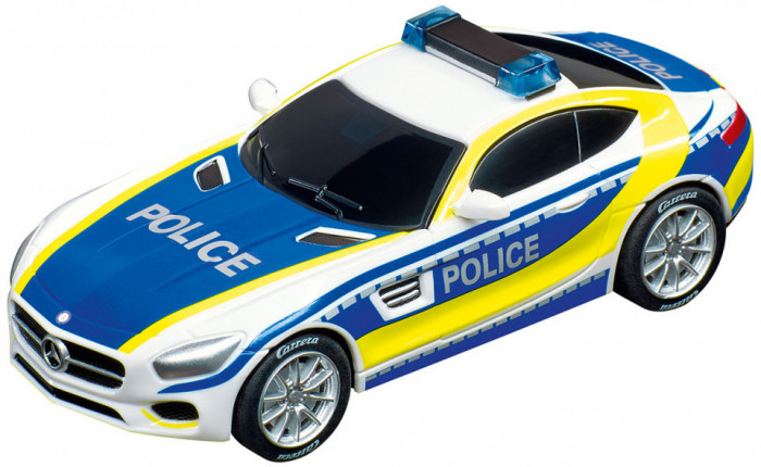 Carrera Masinuta politie Pull&amp;Speed cu sunet si lumini, Mercedes AMG GT Coupe