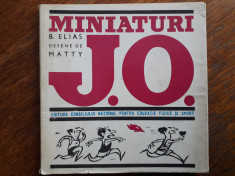 Miniaturi J.O. - B. Elias, caricaturi Matty Aslan / R2P5F foto