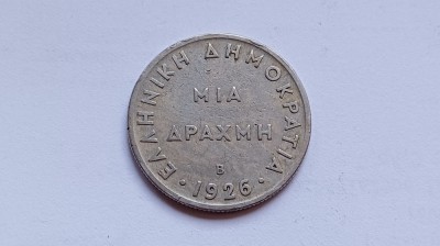 Grecia - 1 drahma - 1926 foto