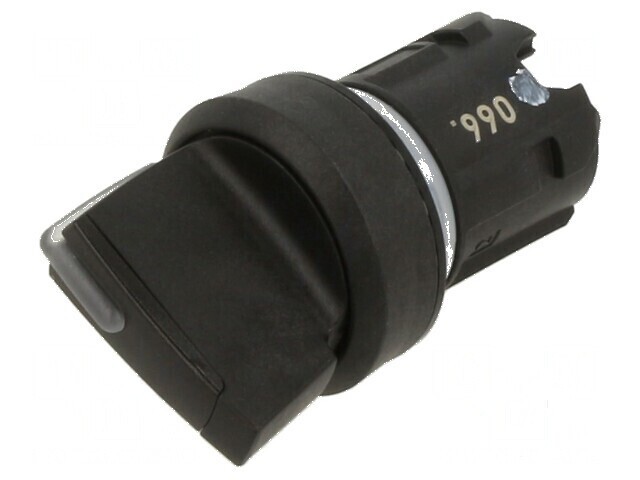 Comutator rotativ 22mm Poz. 3 negru