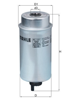 MAHLE KC 116 filtru combustibil
