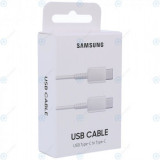 Cablu de date USB Samsung de tip C la tip C de 1 metru alb (Blister UE) EP-DA705BWEGWW