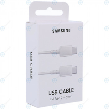 Cablu de date USB Samsung de tip C la tip C de 1 metru alb (Blister UE) EP-DA705BWEGWW foto
