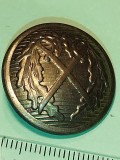 Bnk dv Romania - nasture metalic uniforma - diam 22 mm
