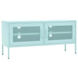 Cumpara ieftin Comoda TV, verde menta, 105x35x50 cm, otel