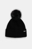 BOSS căciulă de l&acirc;nă culoarea negru, 50545781