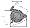 Demaror Masina Tuns Gazon Ruris DAC100XL, Loncin 1P56P, NAC LP40-300, MEX40-350, LP3390, FPLM99-2 Compatibil