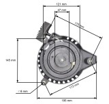 Demaror masina de tuns gazon Ruris, Dac100XL