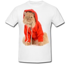 Tricou &amp;quot; Pisica cu hanorac &amp;quot; foto