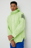 Cumpara ieftin Adidas Performance geaca de ploaie Utilitas barbati, culoarea verde, de tranzitie
