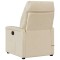 Fotoliu rabatabil electric, crem, material textil - 6
