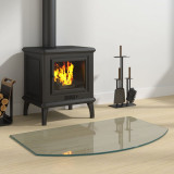 vidaXL Placă de sticlă pentru șemineu, 80x50 cm 324145