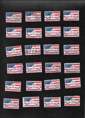 24 timbre USAirmail 31 cents anii70 foto