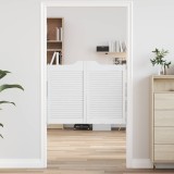 vidaXL Uși oscilante 2 pcs Alb Lemn masiv de pin 42047180