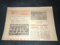 ZIARUL SPORTUL SUPLIMENT FOTBAL 25 MARTIE 1986 STEAUA ANDERLECHT foto