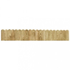 vidaXL Rolă de bordură, verde, 120 cm, lemn de pin tratat