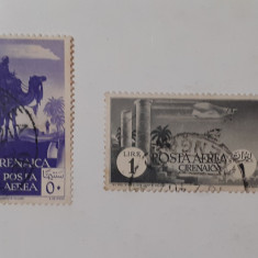 Timbre Vechi - Cirenaica Italiana 1932, Colonie Italia - 2 Valori Stampilate