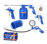 Kit 5 accesorii de vopsit pentru compresor Wadfow WAX1505, 16 mm diametru duza, 3-4 bar presiune lucru, 5 m furtun aer
