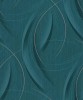 Tapet modern cu linii curbate extralavabil,verde intens,auriu,GMK 3 10218-19