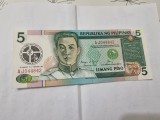 bancnota filipine 5 p 1991