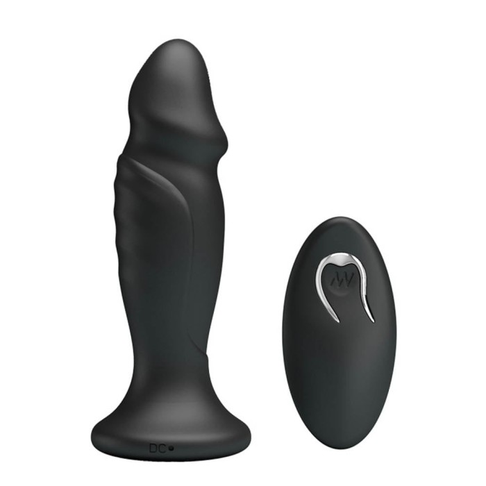 Mr. Play Super Power I - Dop Anal cu Vibrații și Telecomandă, 12,4 cm
