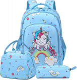 Wadalh rucsac fata unicorn scoala elementara rucsac fata Escol set sac, Oem