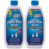 Soluţie toaletă ecologică camping, lichid WC portabil, aditiv toaletă, 2 x 0,78 L