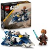 LEGO Star Wars: Jedi Starfighter Plo Koon - Micronava de Lupta Stelara, Lansatoare, Cockpit Minifigurina, 9+ Ani, Iunie 2025