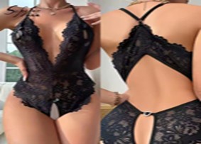 Body dantela Negru foto
