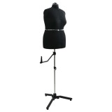 vidaXL Formă Rochie Ajustabilă pentru Femei Negru l Catifea 42018609