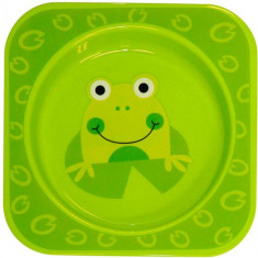 Farfurie Adanca Decorata Baby Care Green Frog foto