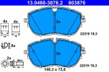 ATE 13.0460-3876.2 set placute frana,frana disc