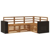 vidaXL Seturi de canapele 4 pcs Lemn Solid de Acacia 3384300
