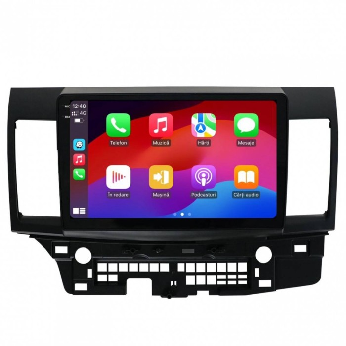 Navigatie 2K Mitsubishi Lancer (2007-2016) 4GB RAM Android 13 Octacore Slot Sim 4G DSP GPS Wi-FI Carplay Android Auto USB Bluetooth Waze Touchscreen 1