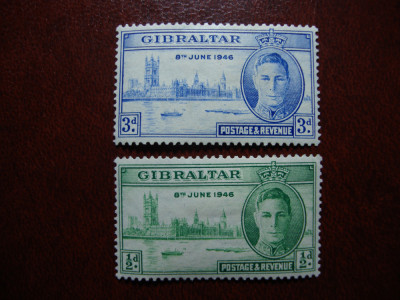 GIBRALTAR 1946 SERIE MH GEORGE VI foto