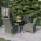 vidaXL Set de mobilier pentru grădină, 5 piese, gri deschis 3099662