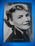 HOPCT 1559 ANNEMARIE DURINGER -GERMANIA -ACTORI/ARTISTI-AUTOGRAF-CIRCULATA